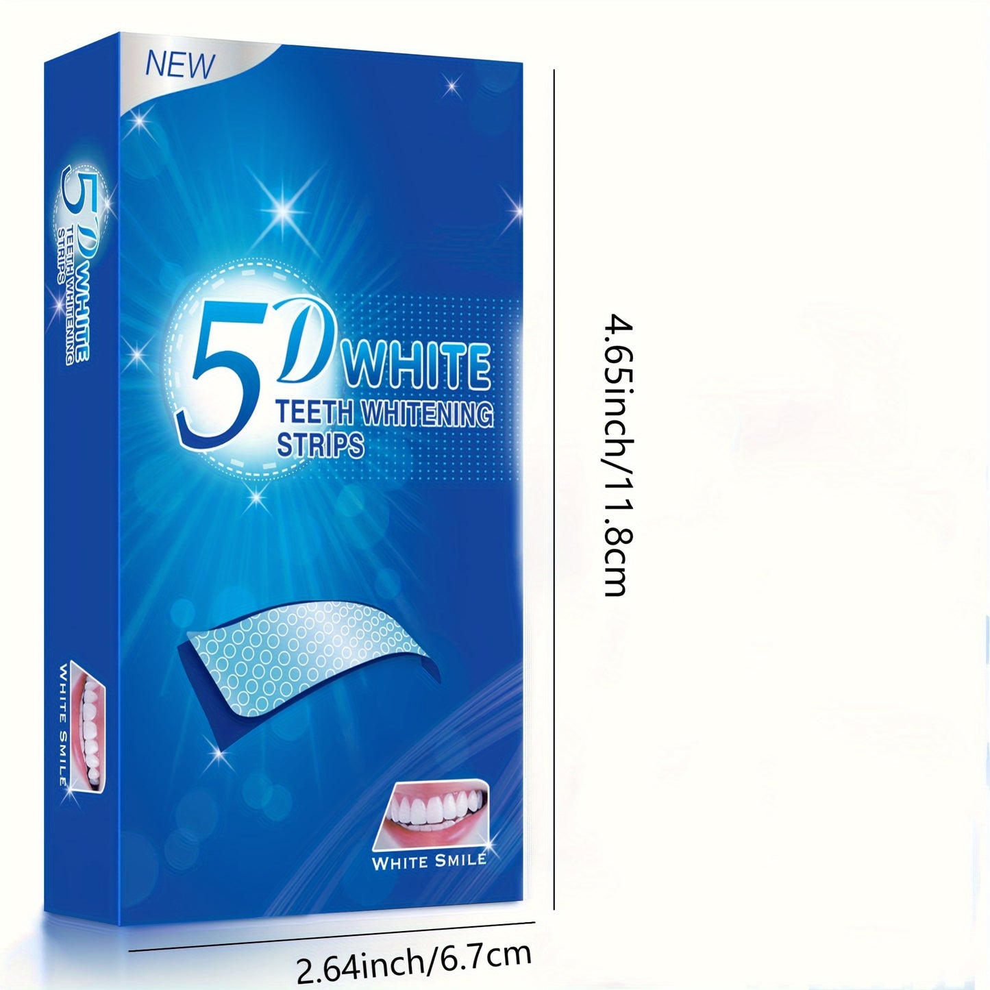 56pcs 5D Teeth Whitening Strips Kit